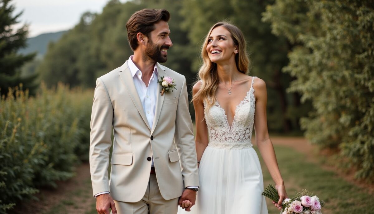 Mariage en combinaison avec traîne : alliez confort du pantalon et effet spectaculaire pour une arrivée mémorable