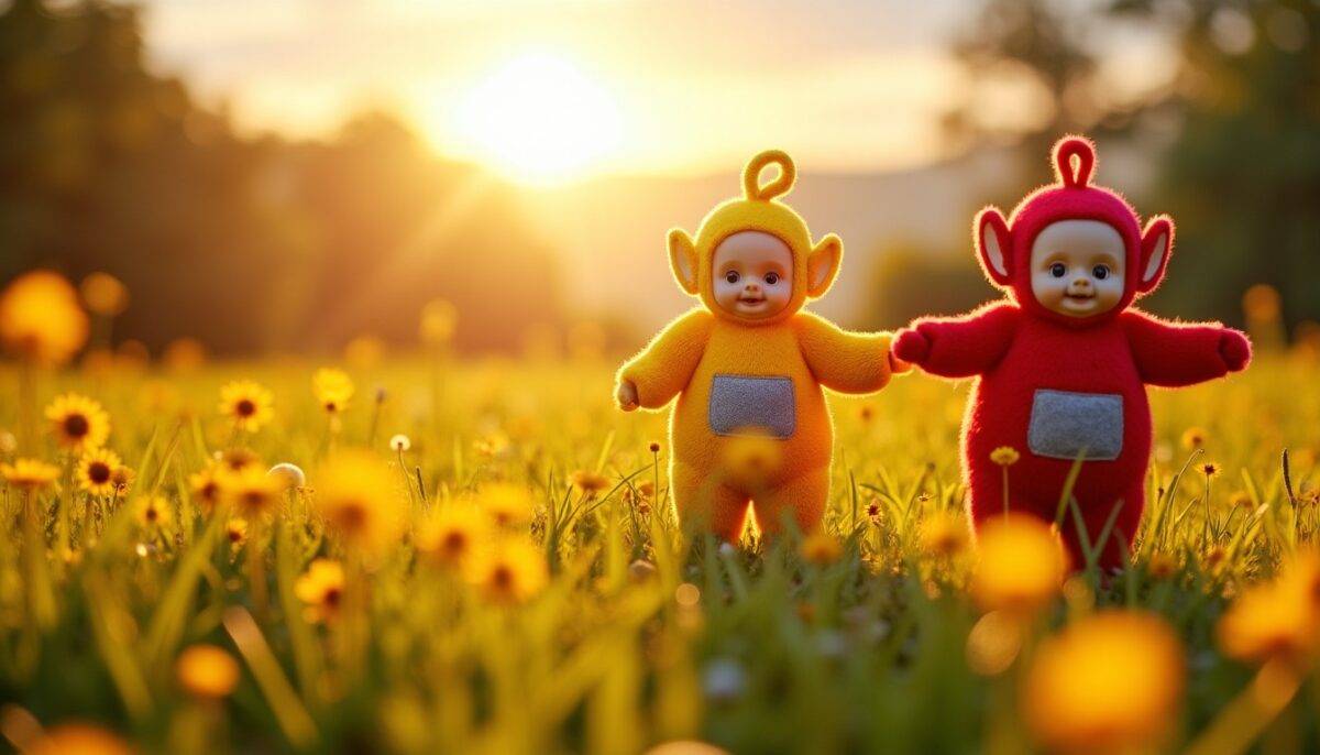 Puisez dans la gaieté du Soleil Teletubbies pour illuminer votre journée d'énergie et de positivité